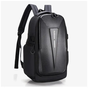 Sac à dos coque rigide noir pour moto et ordinateur portable - vue 2