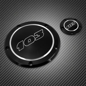 Cache derby et cache timer 5 trous pour Harley Dyna Softail Touring - vue 4