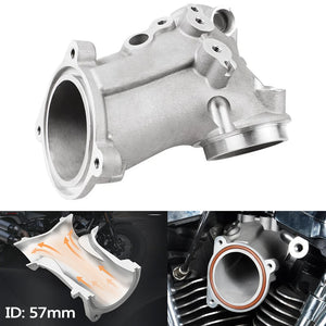 Pipe d'admission 57 mm alu pour Harley M8 - vue 1