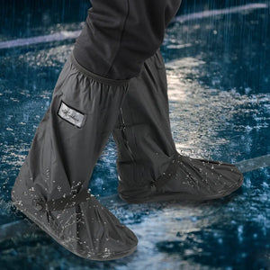 Couvre-chaussures moto imperméables en PVC