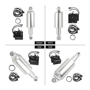 Kit de suspension pneumatique chromé pour Harley-Davidson Softail - vue 4