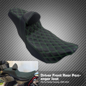 Selle Biplace avec Dossier Pilote Intégré - Harley-Davidson Touring Road King, Street Glide, Electra Glide 2009 et plus – photo 12/13