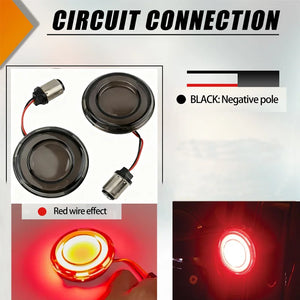 Insert LED de clignotant bullet pour Harley Touring - vue 6