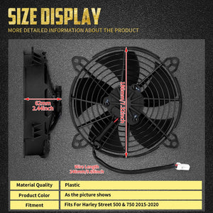 Ventilateur de refroidissement moteur (CoolFlow) - Harley Street 500, 750, XG 750/500 2015-2020 – photo 6/7