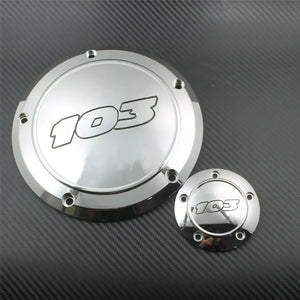 Cache derby et cache timer 5 trous pour Harley Dyna Softail Touring - vue 12