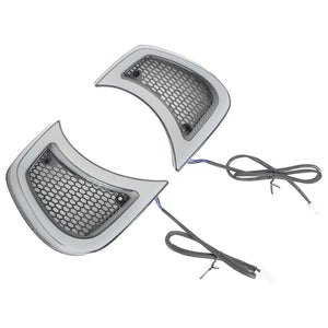 Accent lumineux LED noir intégré à la grille de phare d'une Harley-Davidson Road Glide - vue 2