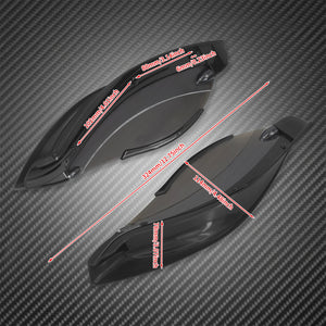 Aile latérale déflectrice noire montée sur le carénage batwing d'une Harley-Davidson Touring - vue 6