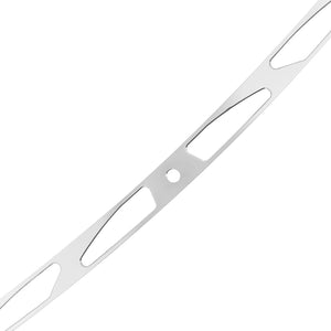 Baguette chromée fixée sur le pare-brise d'une Harley-Davidson Touring - vue 3
