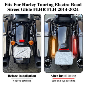 Feu LED intégré au garde-boue arrière de moto Harley-Davidson Touring - vue 2