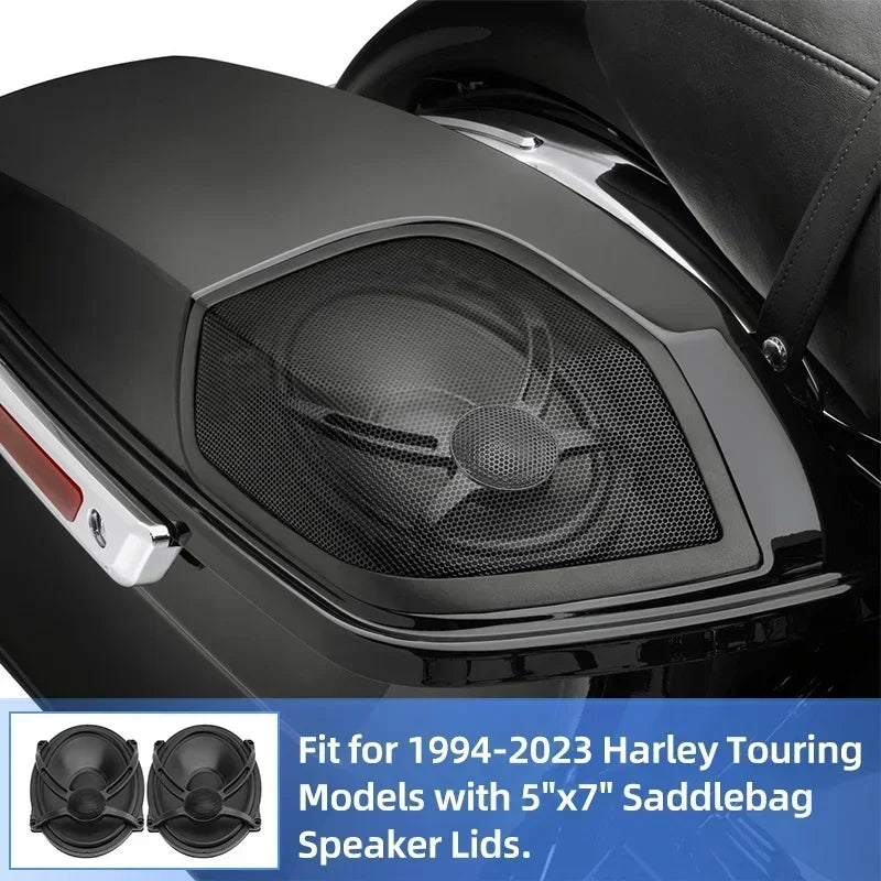 Haut-parleurs 5x7 pouces pour couvercles de sacoches Harley Touring 1994-2023 - vue 2