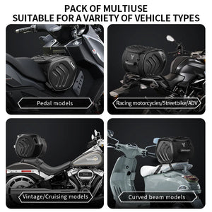 Sac de selle gris Motocentric pour moto - vue 3