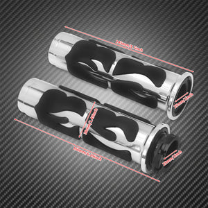 Poignées de guidon 1'' (25mm) style flamme - Harley Sportster, Dyna, Softail, Touring, V-Rod et autres – photo 6/8