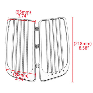 Grilles de Radiateur Chromées (Bas de Carénage) - Harley-Davidson Touring Electra Glide, Street Glide, Road King, Tri Glide 2014-2019 – photo 2/8