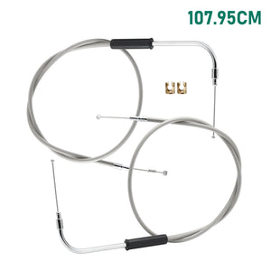 Kit de Câbles d'Accélérateur Rallongés Tressés Inox - Harley-Davidson Sportster, Dyna et Softail – photo 10/10