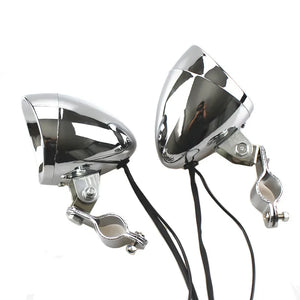 Feu additionnel LED chromé pour Harley - vue 4