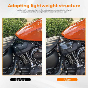 Déflecteurs de chaleur ABS pour Harley Softail - vue 4