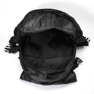Sac à dos moto noir imperméable avec filet porte-casque - vue 6