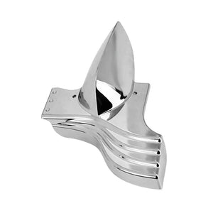 Cache de bas de cadre chromé pour moto Harley-Davidson Touring - vue 2