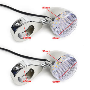 Clignotants LED à collier de fourche pour Harley - vue 2
