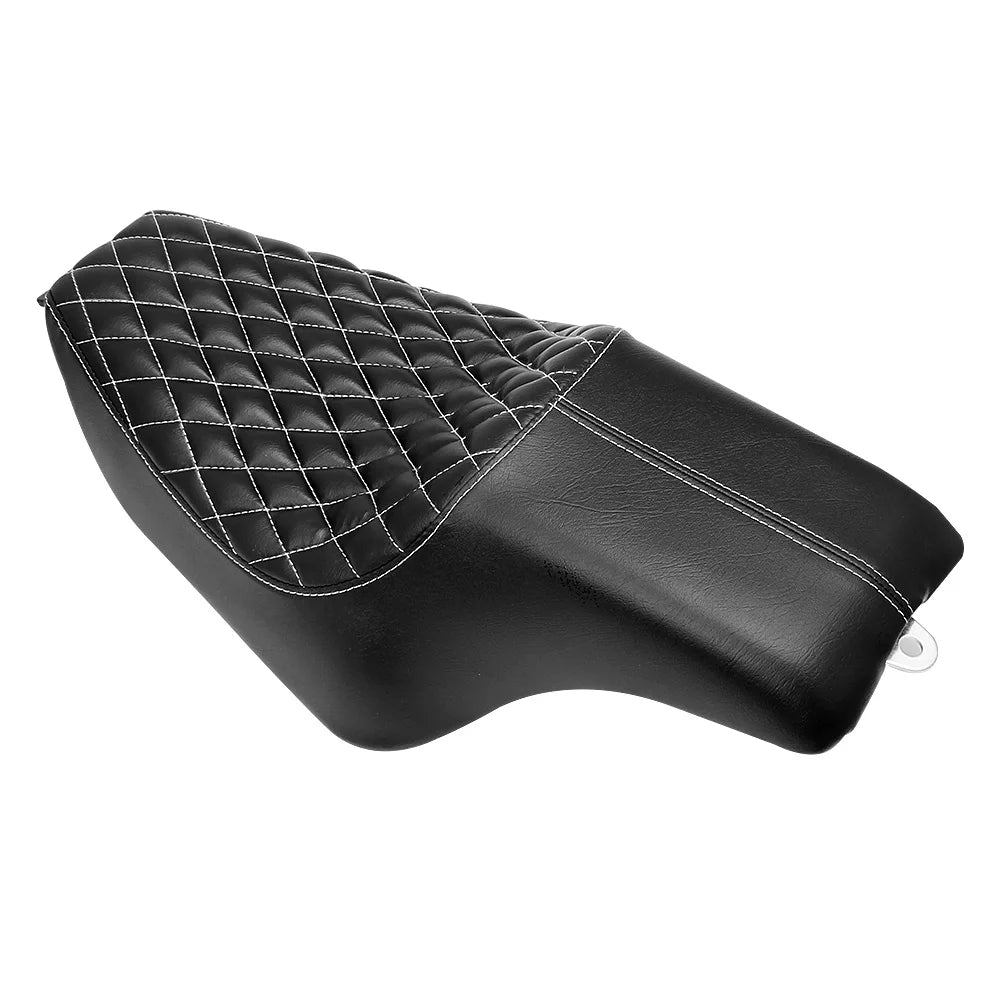 Selle deux places en similicuir noir pour Harley-Davidson Sportster (2004-2016)