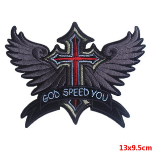 Écusson brodé biker/punk thermocollant - vue 20