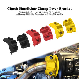 Cache de collier de maître-cylindre noir pour guidon de Harley-Davidson - vue 1