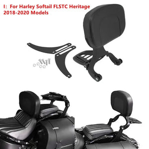 Dossier conducteur/passager réglable (sissy bar) noir/chrome pour Harley-Davidson Softail Breakout, Touring 2009-2017 – photo 24/27