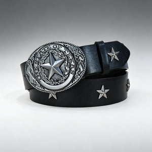 Ceinture homme cloutée boucle croix style punk - vue 4