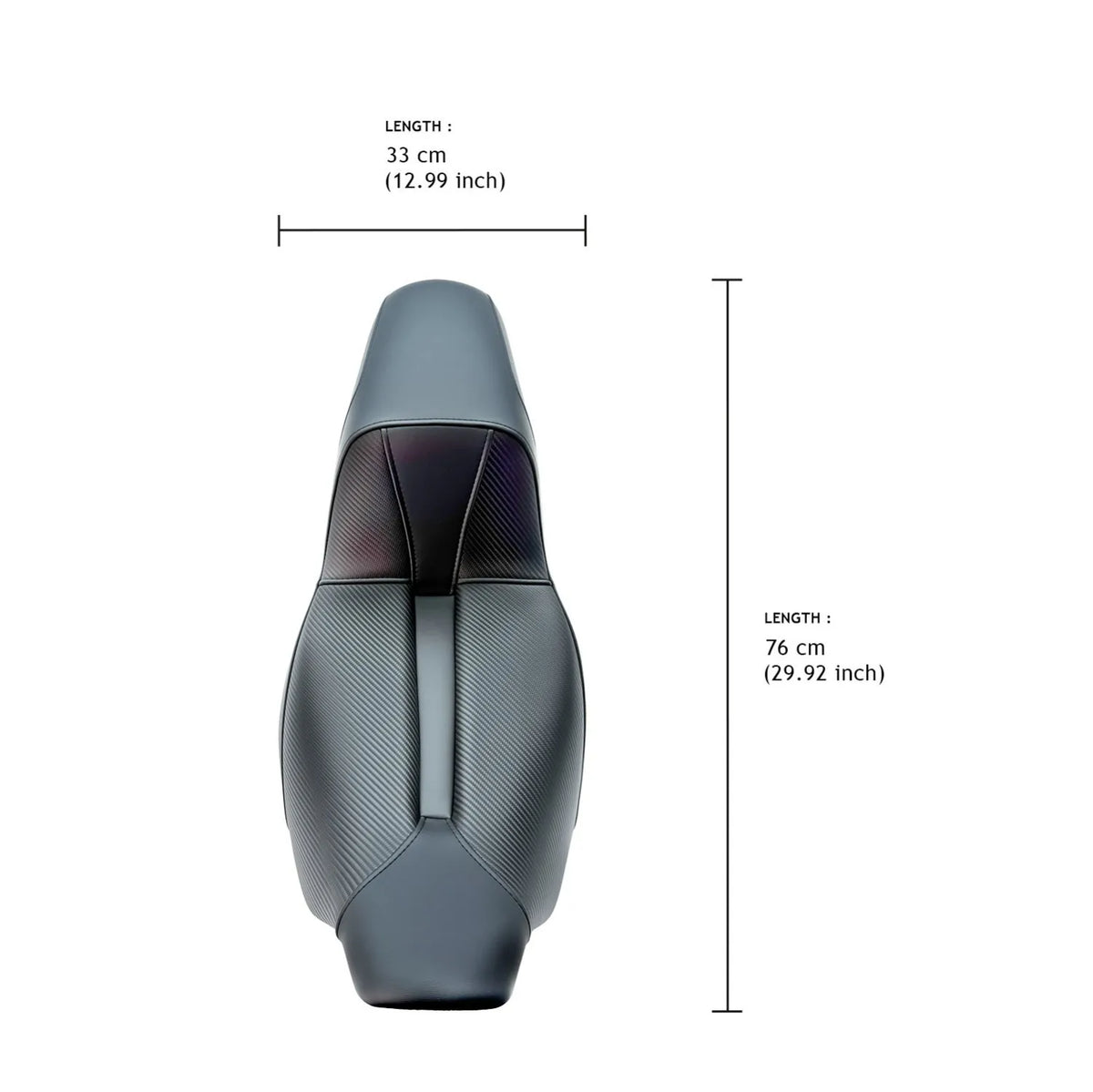 Selle Step Up carbone avec gel intégré pour Harley-Davidson Touring 2008-2023