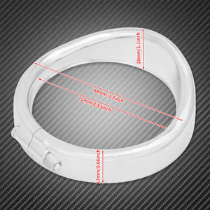 Anneaux de Finition Type Visière pour Clignotants Plats (2 pièces) - Harley-Davidson Touring, Softail FL, Road King – photo 4/8