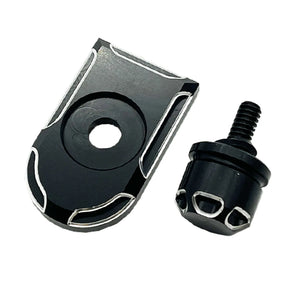 Cache de vis de fixation de selle en aluminium sur une Harley-Davidson - vue 19