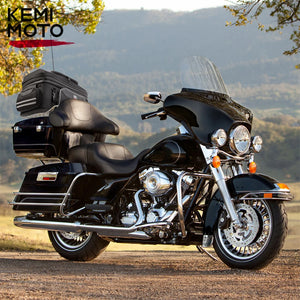 Sac de coffre arrière noir sur porte-bagages de Harley Touring - vue 2