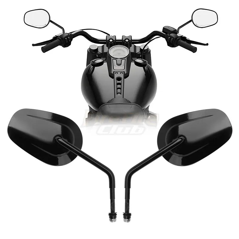 Rétroviseurs universels 8mm pour Harley-Davidson Touring, Dyna, Sportster