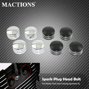 Caches de vis de culasse pour Harley Twin Cam Evo Sportster - vue 1