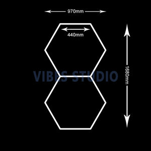 Panneau LED hexagonal nid d'abeille 6500K pour garage, salon de coiffure et atelier – photo 33/36