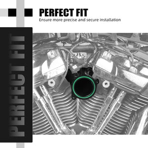 Pipe d'admission 57 mm CNC noire pour Harley M8 - vue 5