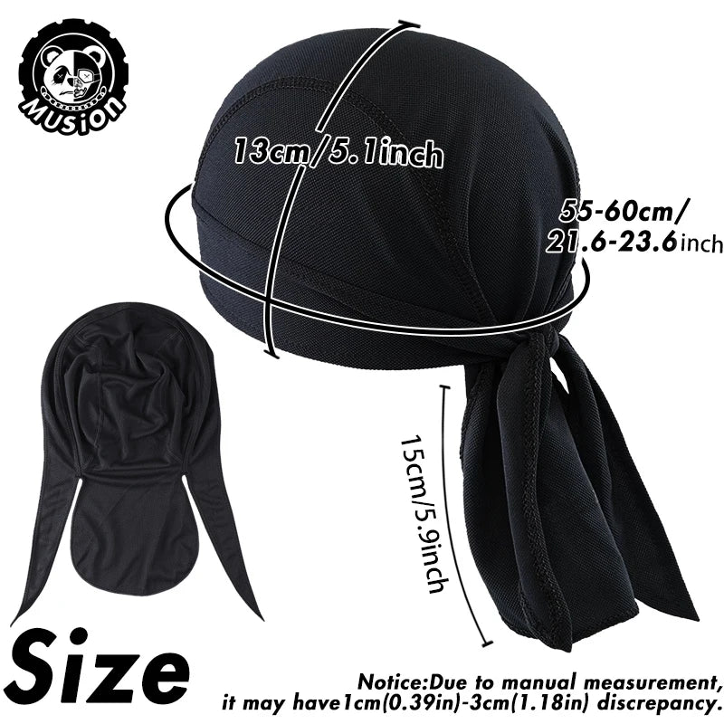 Cagoule sous-casque respirante style bandana pirate pour moto - vue 2