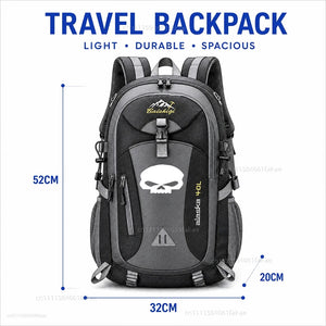 Sac à dos moto noir 40L style Harley-Davidson - vue 2