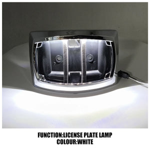 Support de plaque d'immatriculation chromé avec feu LED pour Harley-Davidson - vue 5