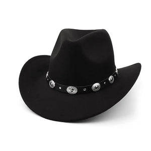 Chapeau cowboy femme - bord roulé et boucle western - vue 7