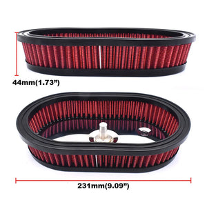 Filtre à air rouge de remplacement pour Harley Softail et Touring - vue 2