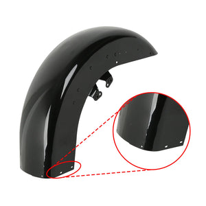 Garde-boue avant en acier noir pour Harley Touring - vue 6