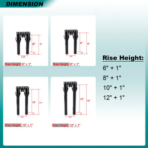 Guidon club et risers pour Harley Dyna Softail Sportster - vue 3