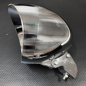 Support inférieur de phare chromé pour Harley - vue 5