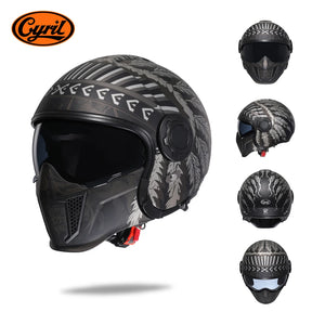 Casque moto modulable homme, vue de trois quarts - vue 8