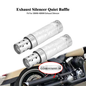 Chicane silencieuse en acier pour échappement de moto Harley-Davidson - vue 1