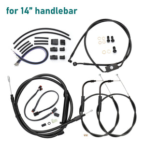 Kit de Câbles Rallongés 12"/14"/16" pour Guidon - Harley-Davidson Sportster XL 2014-2024 (Avec ABS) – photo 10/12