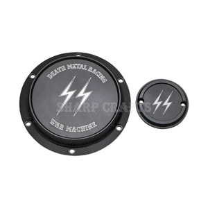 Derby cover et cache d'allumage gravés pour Harley Sportster - vue 6