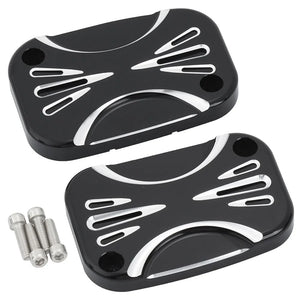 Cache de maître-cylindre aluminium pour Harley Touring - vue 5