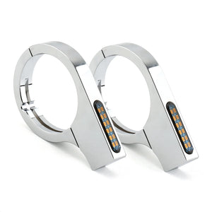 Clignotants LED de fourche pour Harley - vue 7